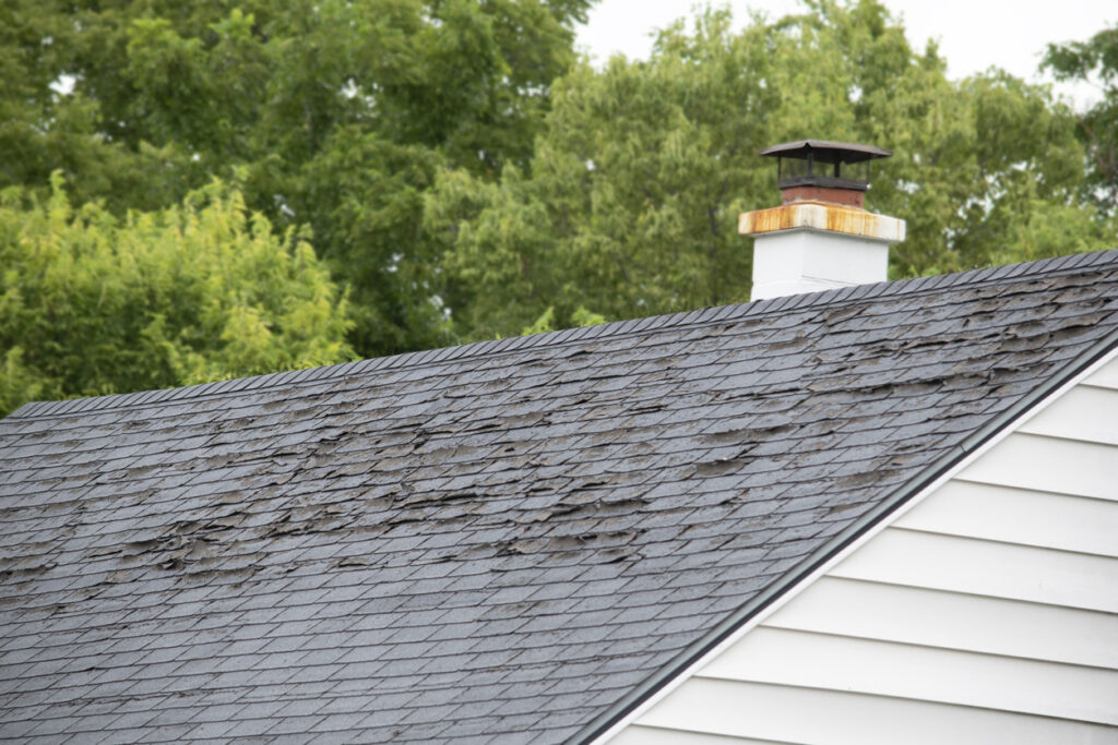 Worn and weathered shingles