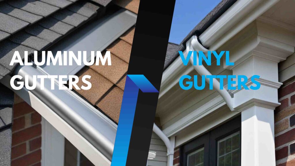 Aluminum Gutters vs. Vinyl Gutters by West Michigan Roof and Gutters